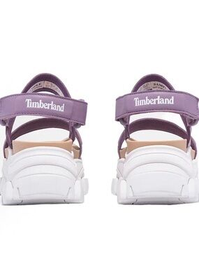 Timberland Kids Lilac Strap Sport Sandals with White Sole